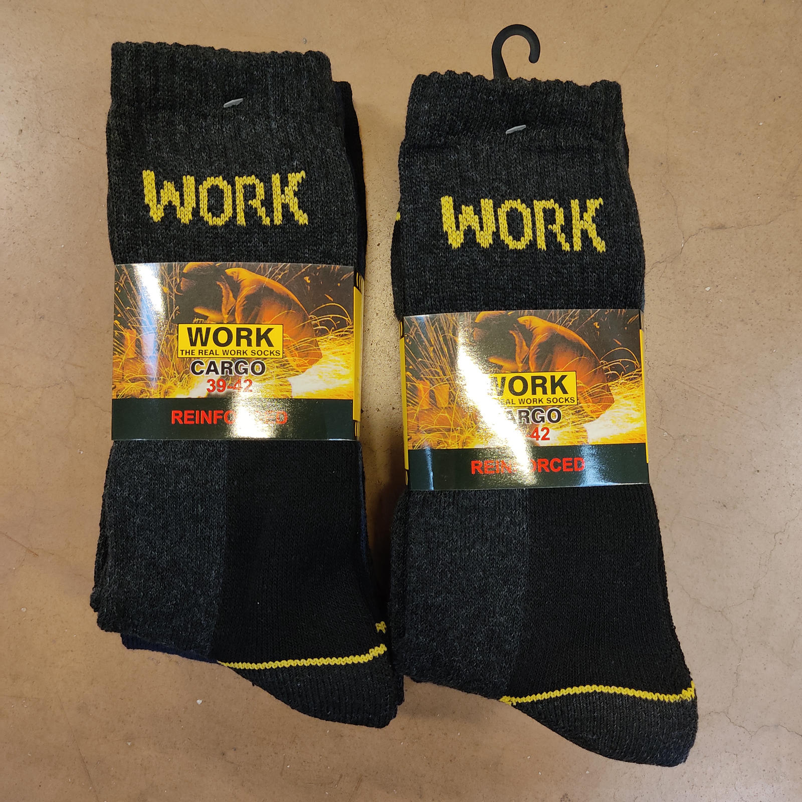 TRIS CALZINO UOMO CORTO WORK CARGO 08 Tellini S.r.l. Ingrosso Abbigliamento