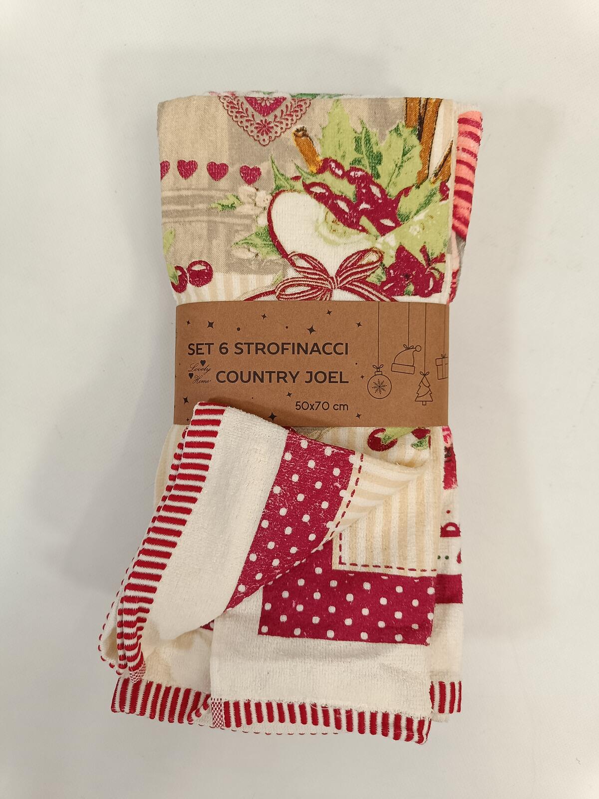 STROFINACCIO COUNTRY JOEL NATALE 50X70 Tellini S.r.l. Ingrosso Abbigliamento