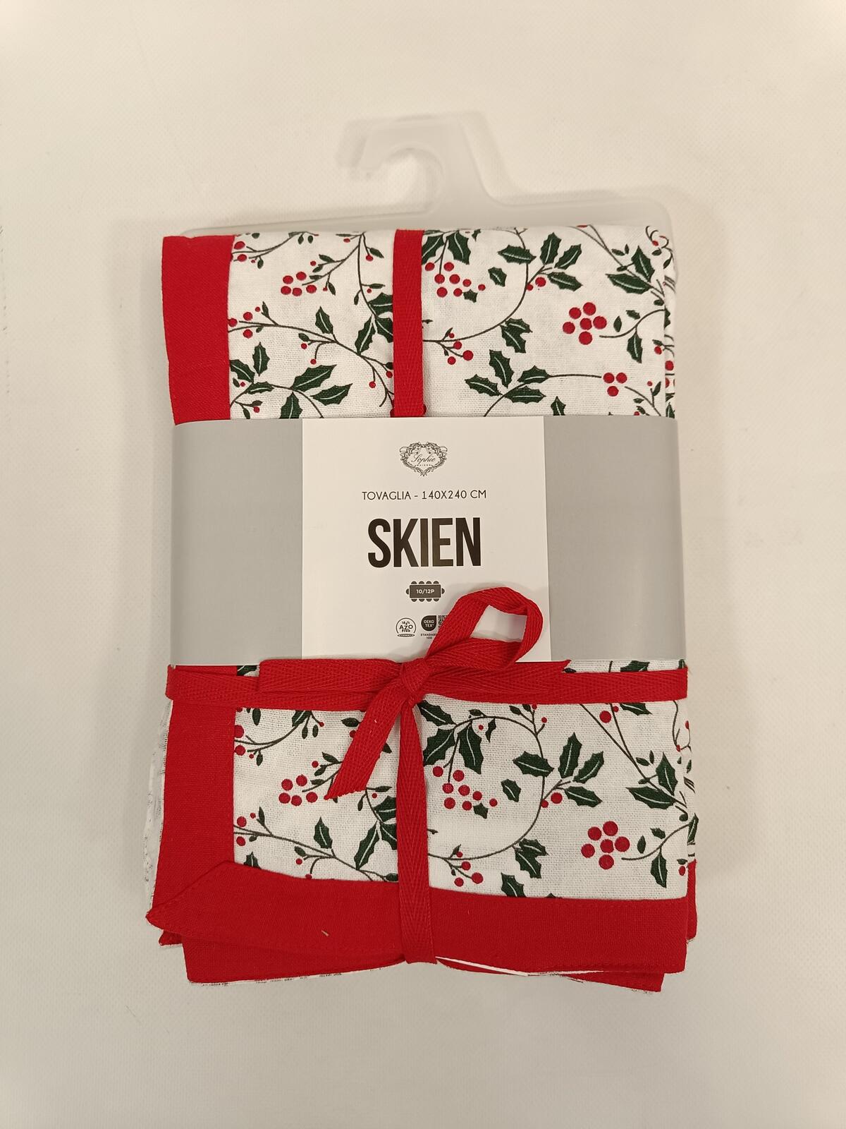 TOVAGLIA NATALE 12P SKIEN 140X240 Tellini S.r.l. Ingrosso Abbigliamento