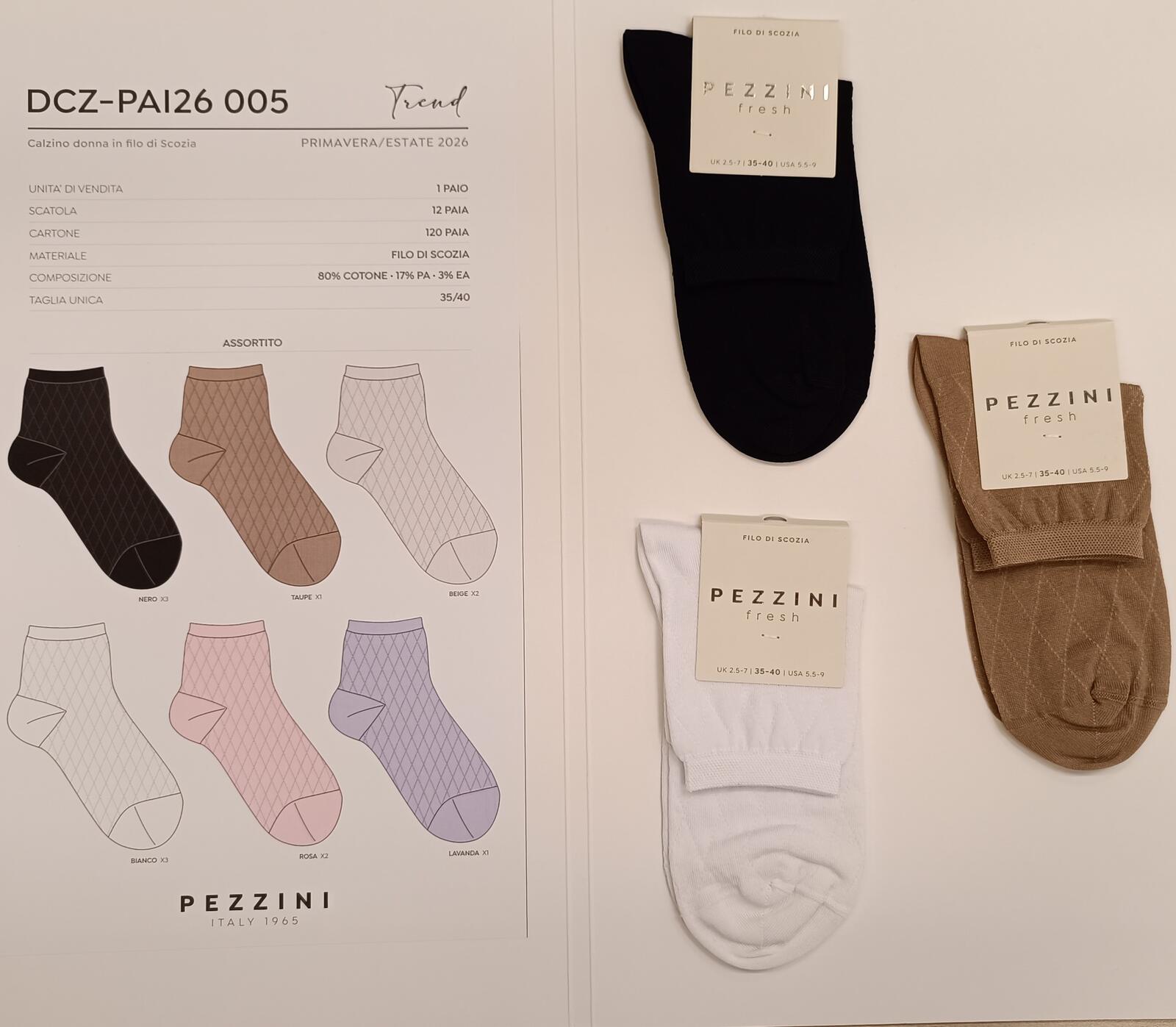 WOMEN'S SHORT SOCKS DCZPAI2605 Tellini S.r.l. Wholesale Clothing