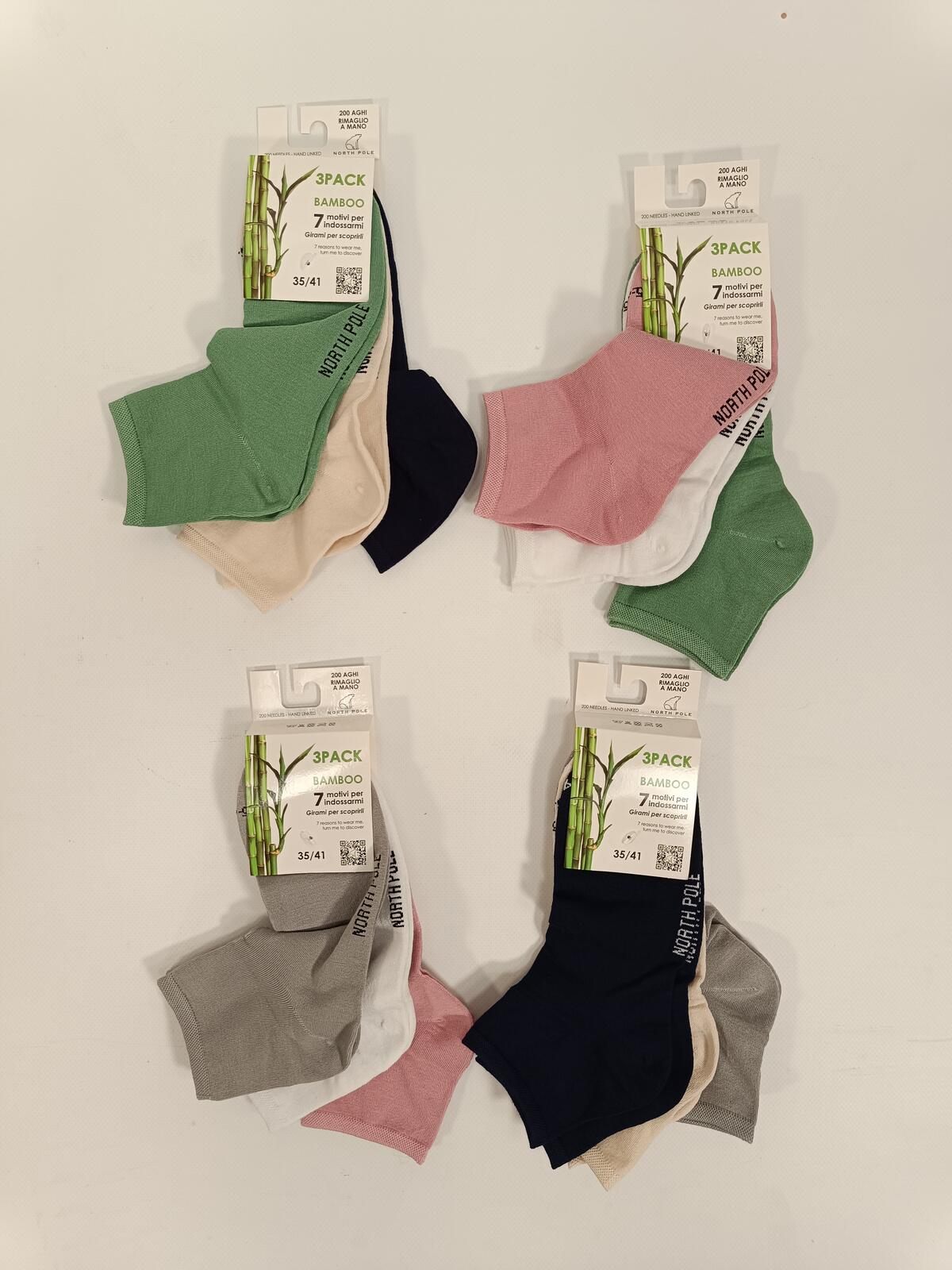 TRIS CALZINO QUARTER DONNA NPBAMBOO 04 Tellini S.R.L. Χονδρική ενδυμασία