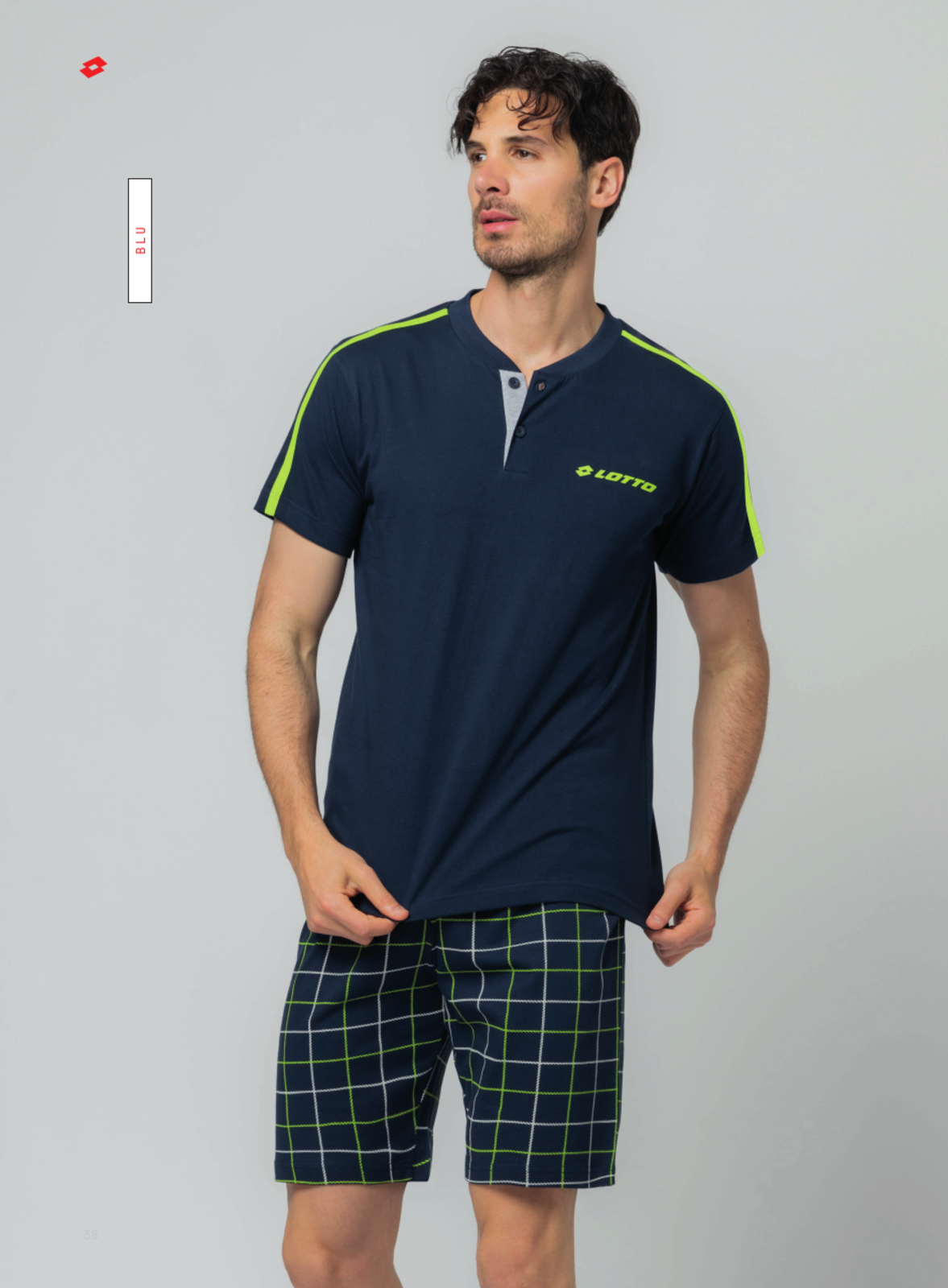 MEN'S PAJAMAS S/S LP1239 Tellini S.r.l. Wholesale Clothing