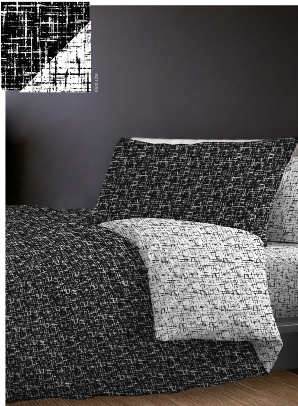 Copripiumino Matrimoniale 140x200 Microfibra Pelle Pesca Home Sweet Home - 3