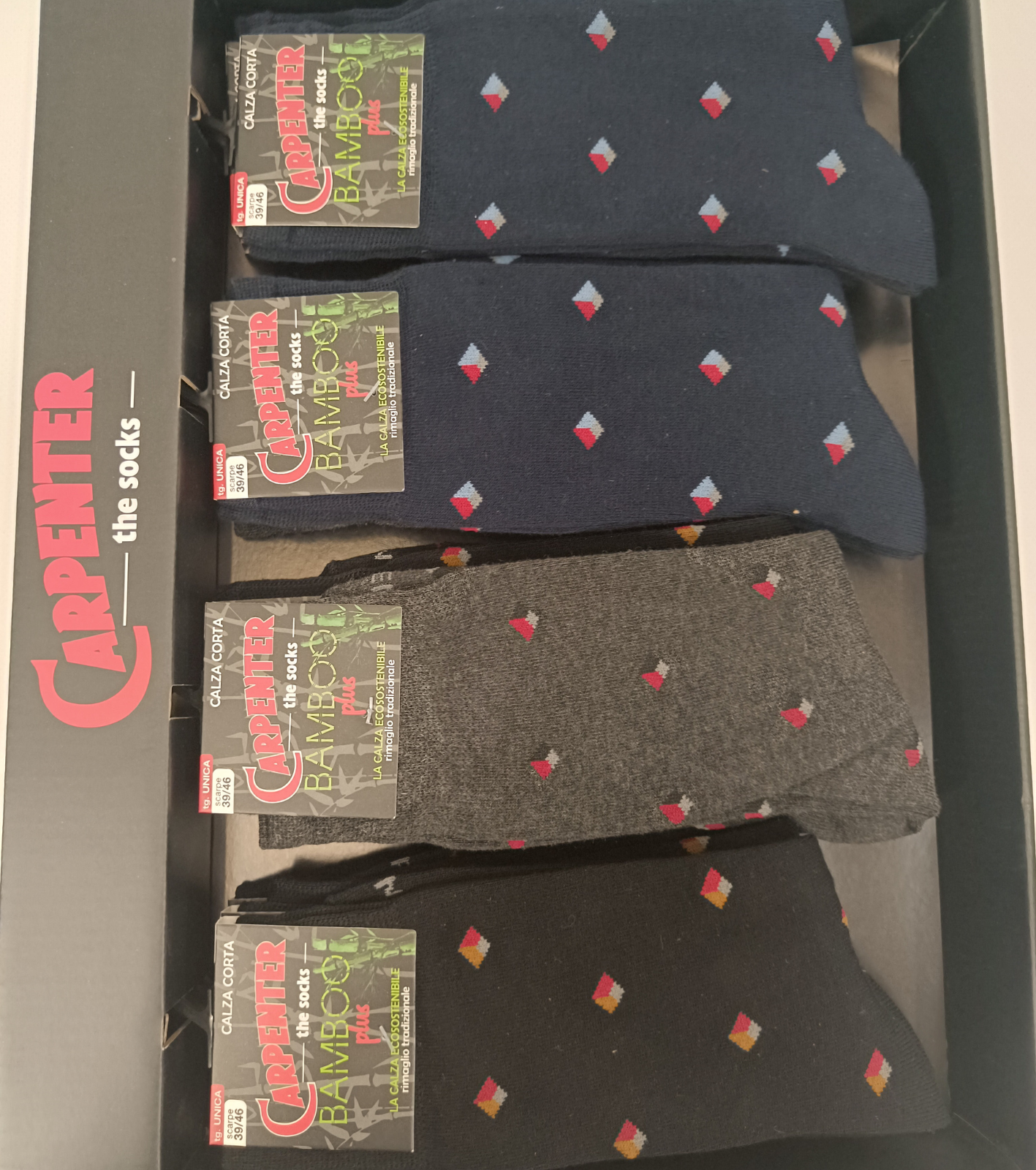 MEN'S SHORT SOCKS N546BAMBOO Tellini S.r.l. Wholesale Clothing