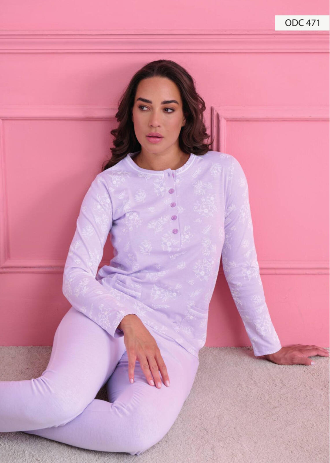 PIGIAMA SERAFINO DONNA M/L ODC471 Tellini S.r.l. Ingrosso Abbigliamento