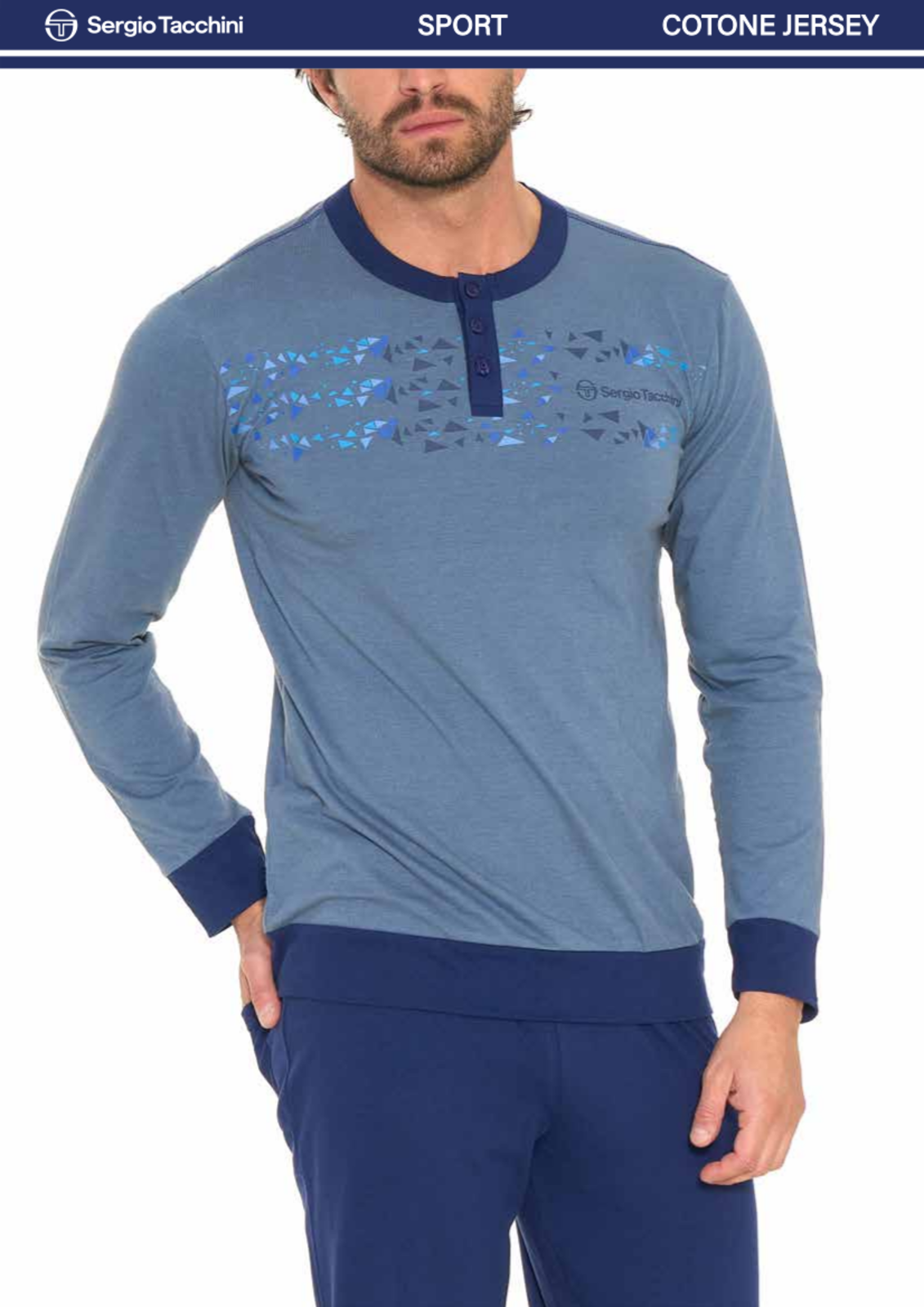 PIGIAMA SERAFINO UOMO M/L PGI35 A16/B16 Tellini S.r.l. Ingrosso Abbigliamento