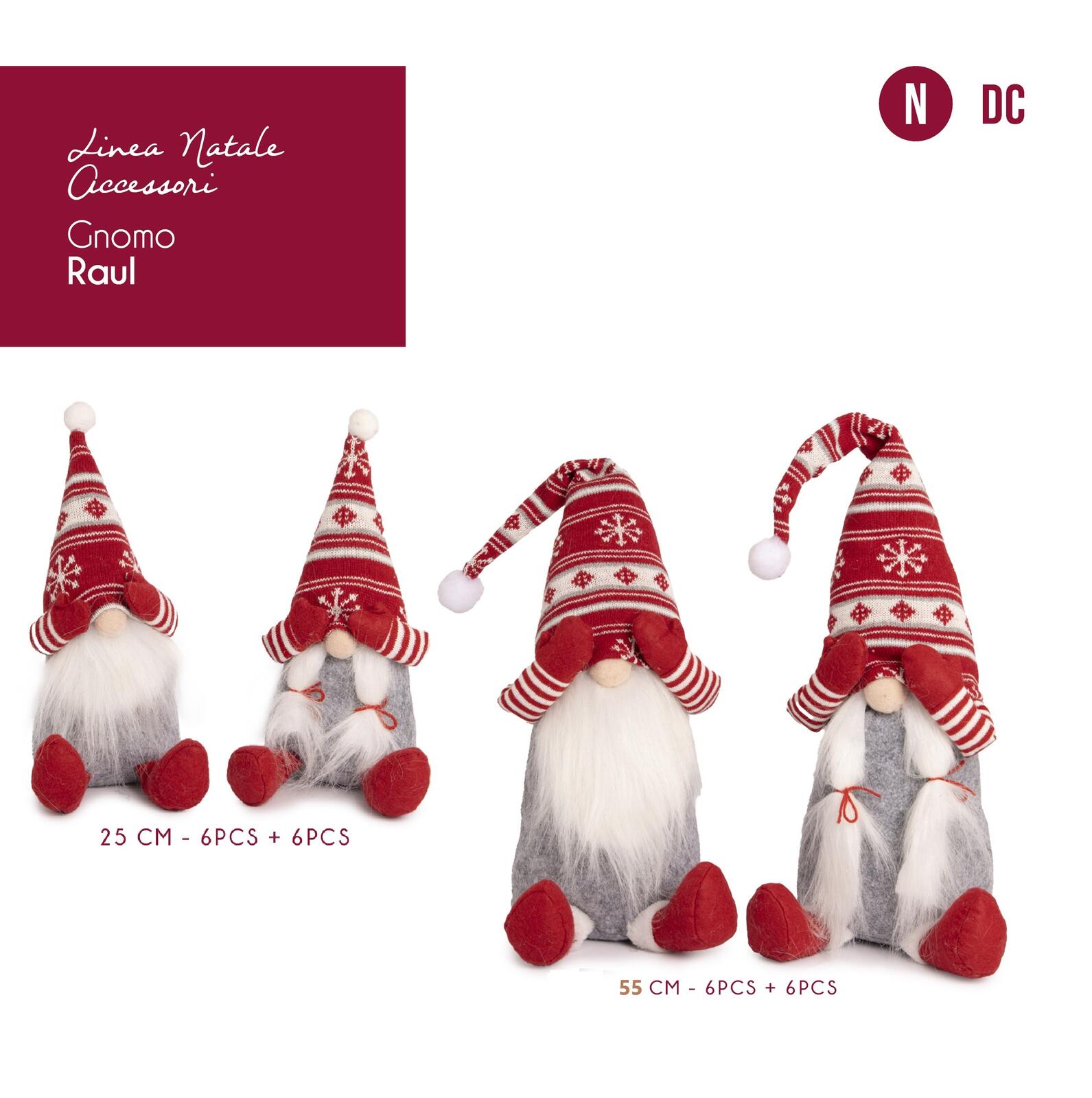 RAUL GNOME DECORATION 55CM Tellini S.r.l. Wholesale Clothing