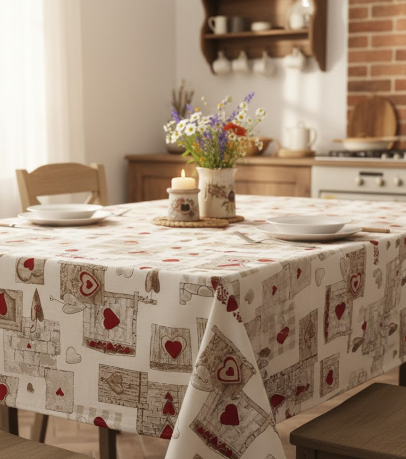 TABLECLOTH PRINT 12P 140X240 Tellini S.r.l. Wholesale Clothing