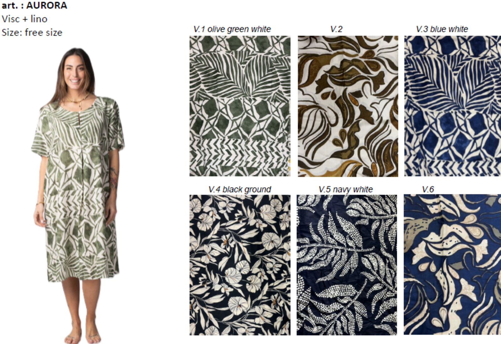 AURORA WOMEN'S S/S DRESS Tellini S.r.l. Wholesale Clothing