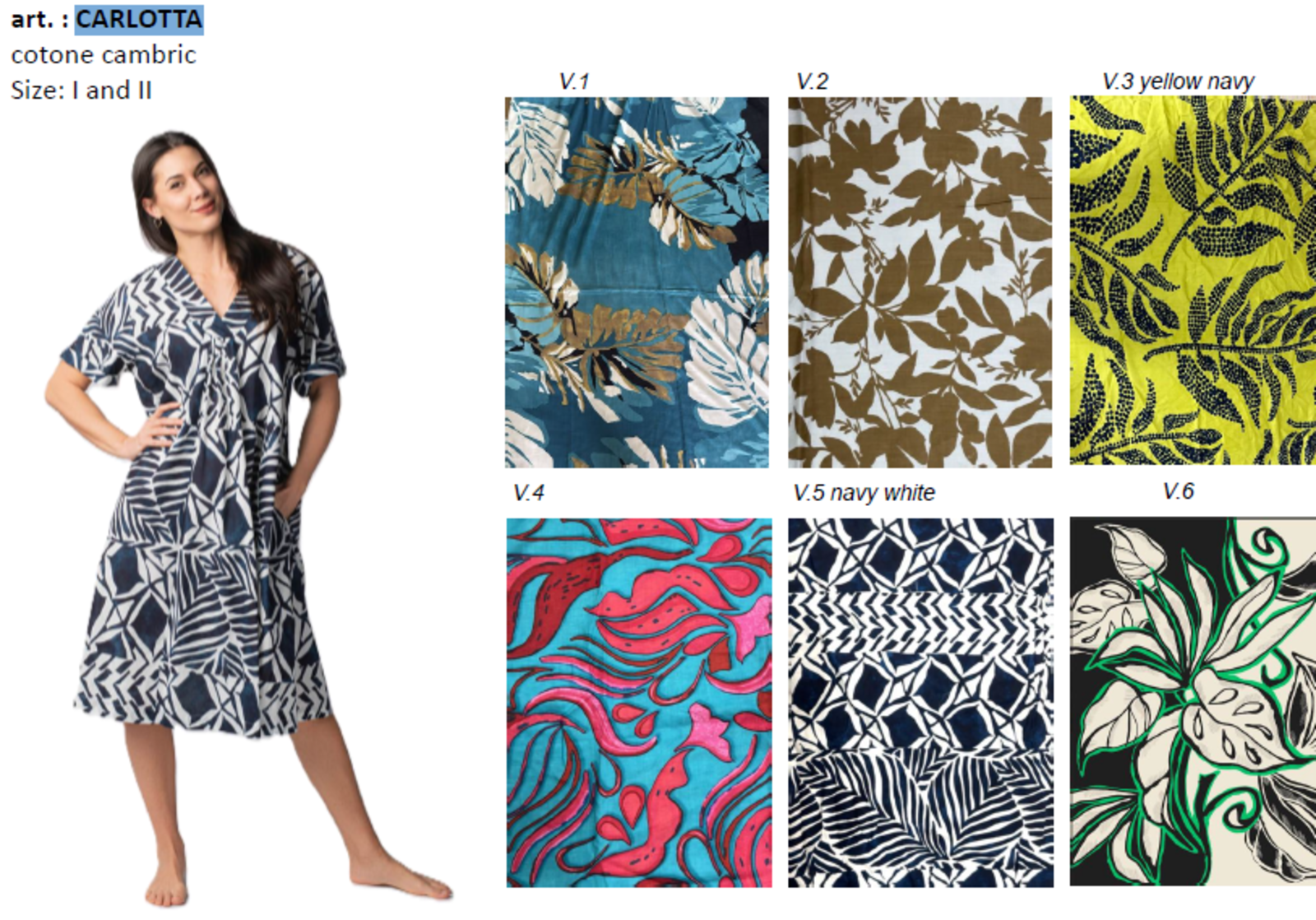 CARLOTTA WOMEN'S DRESS M/S Tellini S.r.l. Wholesale Clothing