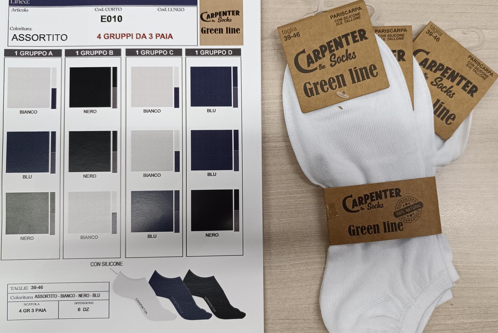 MEN'S SHORT SOCKS E010 Tellini S.r.l. Wholesale Clothing