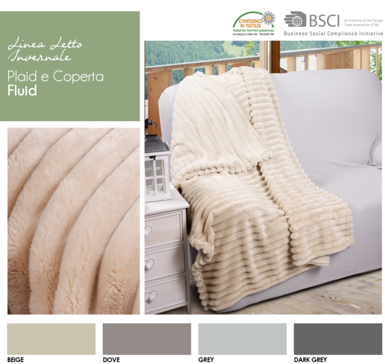COPERTA 1P FLUID 150X210 Tellini S.R.L. Velkoobchodní oblečení