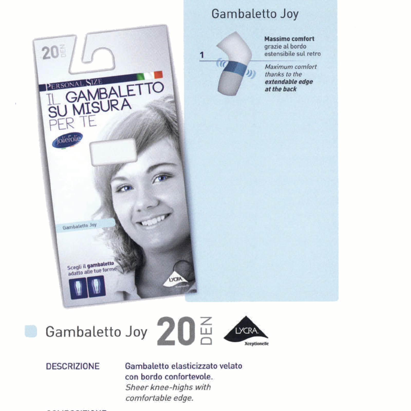 GAMBALETTO DONNA JOY 20 Tellini S.r.l. Ingrosso Abbigliamento