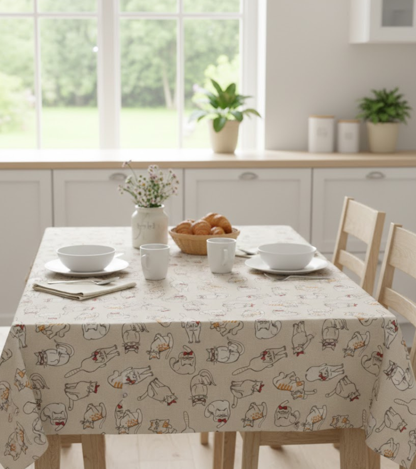 TABLECLOTH 6P MIAO 140X180 Tellini S.r.l. Wholesale Clothing