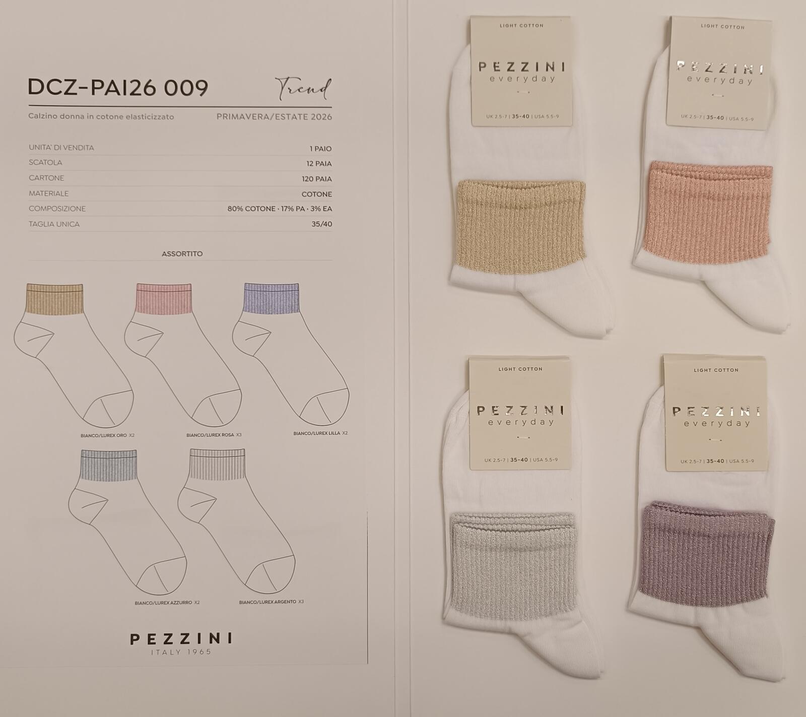 WOMEN'S SHORT SOCKS DCZPAI2609 Tellini S.r.l. Wholesale Clothing