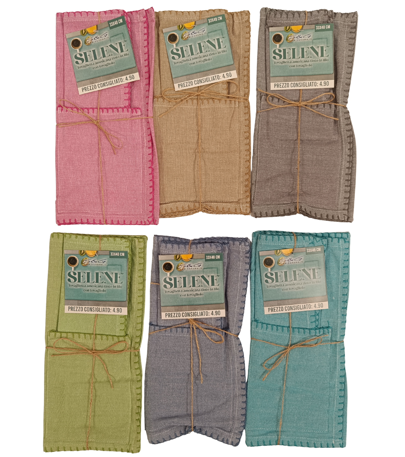 AMERICAN SET + SELENE NAPKIN Tellini S.r.l. Wholesale Clothing