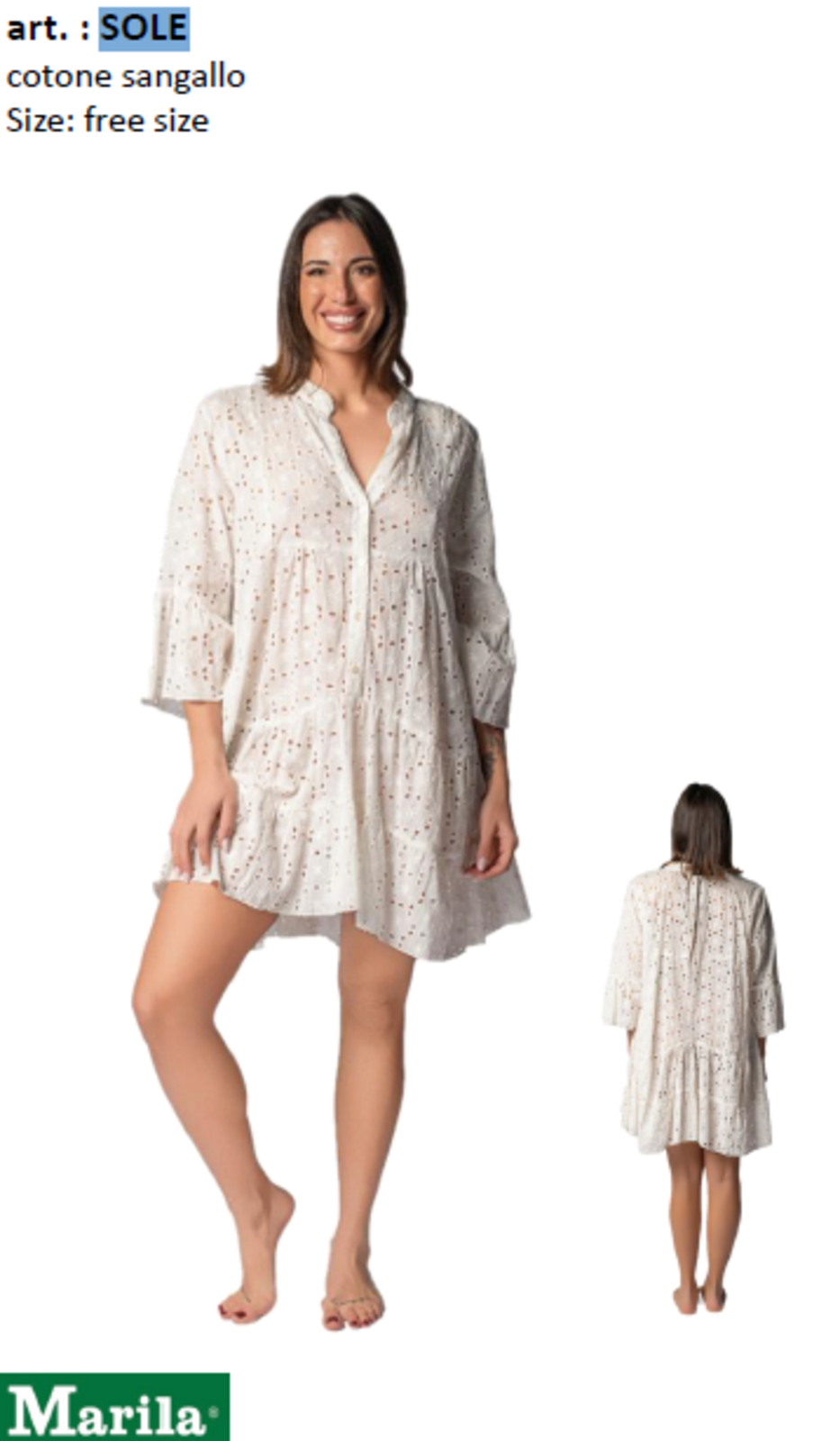 WOMEN'S SHIRT 3/4M SUN Tellini S.r.l. Wholesale Clothing