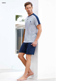 MEN'S SHAPED PAJAMAS M/S EP1016C Tellini S.r.l. Wholesale Clothing