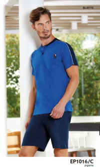 MEN'S SHAPED PAJAMAS M/S EP1016C Tellini S.r.l. Wholesale Clothing