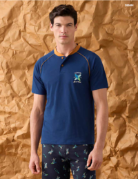 MEN'S PAJAMAS M/S EP1230 Tellini S.r.l. Wholesale Clothing