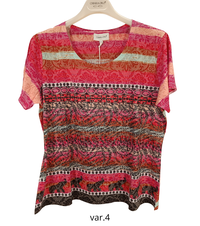 TSHIRT DONNA M/M 7033ROSE 23279 Tellini S.R.L. Velkoobchodní oblečení