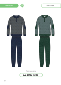 PIGIAMA UOMO M/L 24UI15004 Tellini S.r.l. Ingrosso Abbigliamento