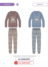 WOMEN'S PAJAMAS M/L 24D25017 Tellini S.r.l. Wholesale Clothing