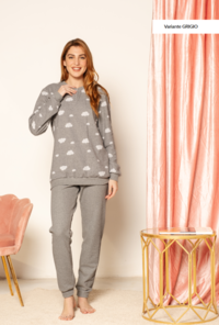 PIGIAMA SERAFINO DONNA M/L 25D25017 Tellini S.r.l. Ingrosso Abbigliamento
