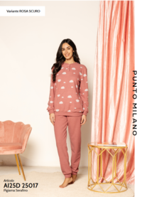 PIGIAMA SERAFINO DONNA M/L 25D25017 Tellini S.r.l. Ingrosso Abbigliamento