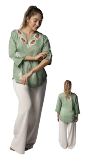 CAMICIA DONNA M/L 25781 Tellini S.r.l. Ingrosso Abbigliamento