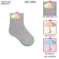SHORT SOCKS FOR NEWBORN GIRLS3/081 Tellini S.r.l. Wholesale Clothing