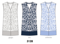 CAMICIA NOTTE APERTA DONNA M/M 3128 Tellini S.r.l. Ingrosso Abbigliamento