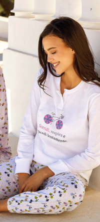 PIGIAMA SERAFINO DONNA M/L 3191 Tellini S.r.l. Ingrosso Abbigliamento