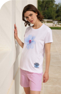 WOMEN'S SHORT PAJAMAS M/M 3261 Tellini S.r.l. Wholesale Clothing