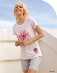 WOMEN'S SHORT PAJAMAS M/M 3261 Tellini S.r.l. Wholesale Clothing