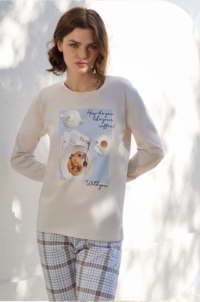 WOMEN'S SERAFINO PAJAMAS M/L 3275 Tellini S.r.l. Wholesale Clothing