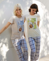 WOMEN'S SERAFINO PAJAMAS M/M 3276 Tellini S.r.l. Wholesale Clothing