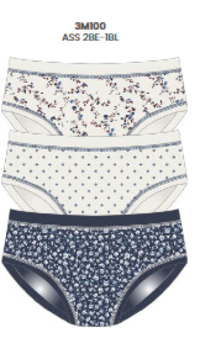 TRIS SLIP COLORE DONNA 3363 Tellini S.R.L. Velkoobchodní oblečení