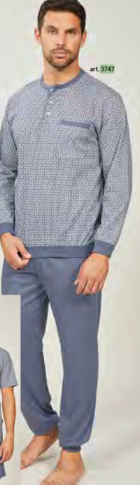 PIGIAMA SERAFINO UOMO M/L 3747 Tellini S.r.l. Ingrosso Abbigliamento