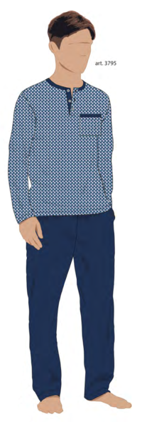 PIGIAMA SERAFINO UOMO M/L 3795 Tellini S.R.L. Veleprodajna odjeća