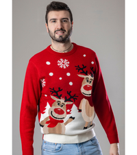 MEN'S S/S XMAS HOLIDAY SWEATER Tellini S.r.l. Wholesale Clothing