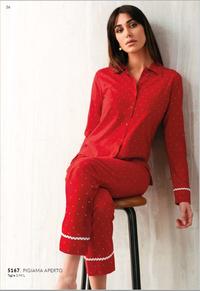 PIGIAMA APERTO DONNA M/L 5167 NATALE Tellini S.r.l. Ingrosso Abbigliamento