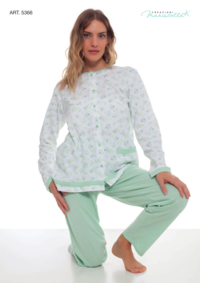 PIGIAMA APERTO DONNA M/L 5366 Tellini S.r.l. Ingrosso Abbigliamento