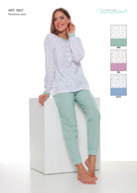 PIGIAMA SERAFINO DONNA M/L 5847 Tellini S.R.L. Velkoobchodní oblečení