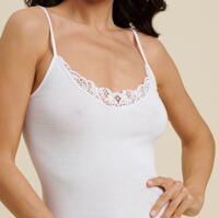 CAMICIOLA DONNA S/S 61489C PIZZO NERO Tellini S.R.L. Velkoobchodní oblečení