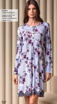 CAMICIA NOTTE DONNA M/L 633844 Tellini S.r.l. Wholesale Clothing