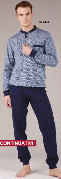PIGIAMA SERAFINO CONFORMATO UOMO M/L 6424 Tellini S.r.l. Wholesale Clothing
