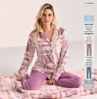 PIGIAMA APERTO+CALZINO DONNA M/L 642867 Tellini S.r.l. Ingrosso Abbigliamento
