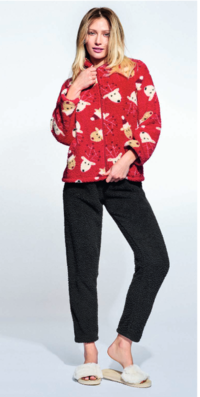 PIGIAMA APERTO NATALE DONNA M/L XMC 652017 Tellini S.r.l. Ingrosso Abbigliamento