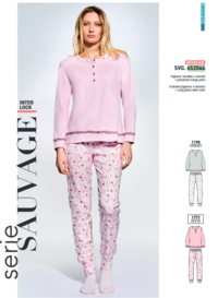 PIGIAMA SERAFINO DONNA M/L SVG 652046 Tellini S.r.l. Ingrosso Abbigliamento